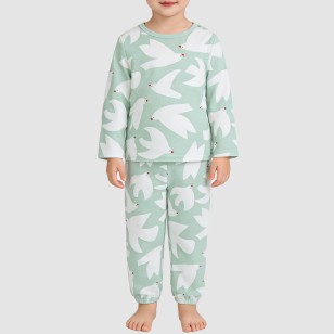 Corduroy comfortable girls' pajama set