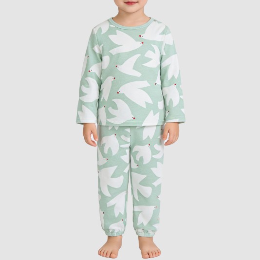Corduroy comfortable girls' pajama set