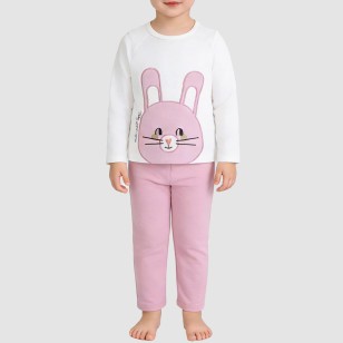 Soft and comfortable velvet girls' pajama set