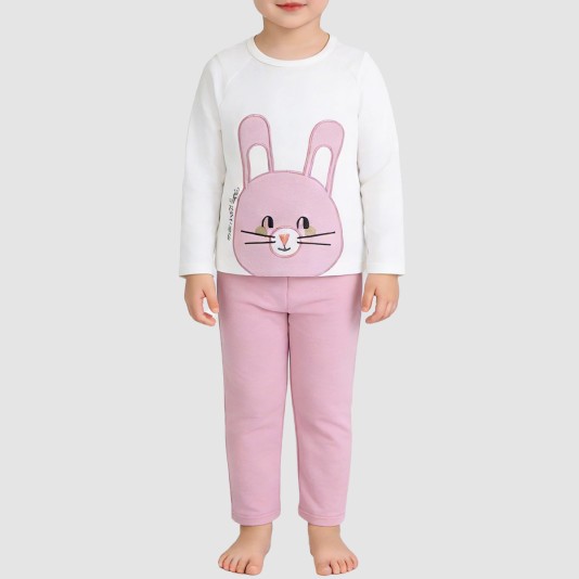 Soft and comfortable velvet girls' pajama set