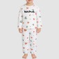 Cartoon heart-shaped velvet girls' pajama set