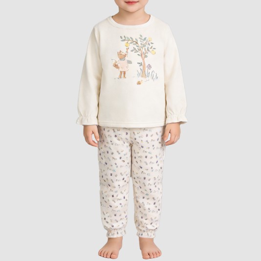 Casual and comfortable girls' pajama set