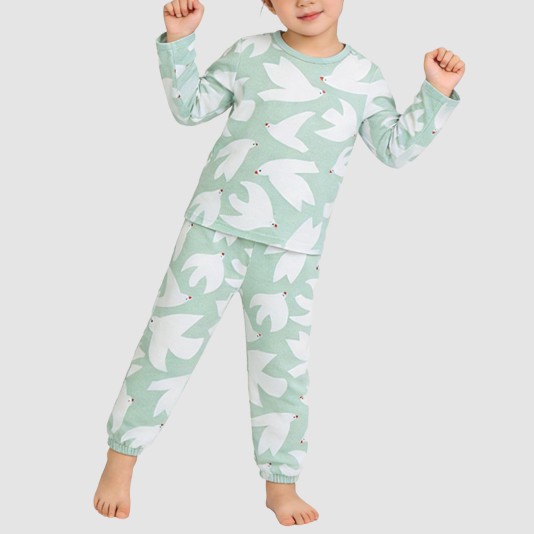 Corduroy comfortable girls' pajama set