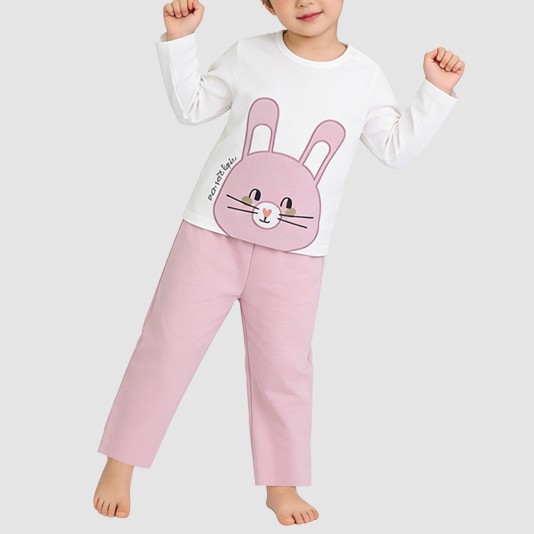 Soft and comfortable velvet girls' pajama set