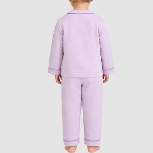 Striped comfortable cotton girls' pajama set